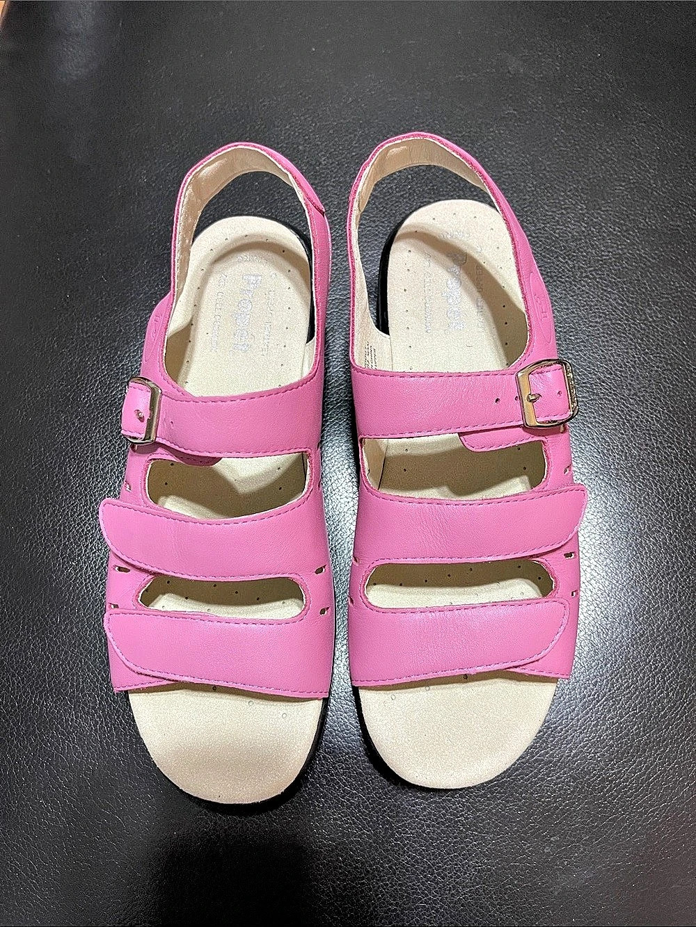 Propét Breeze Walker Sandal Pink Leather